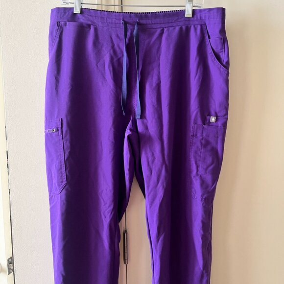 Figs HW Yola Skinny Scrub Pants/Purple/Large/Tall - Picture 2 of 7